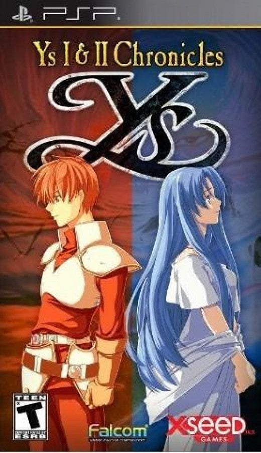 Ys I and II Chronicles cover art for PlayStation Portable PSP video game