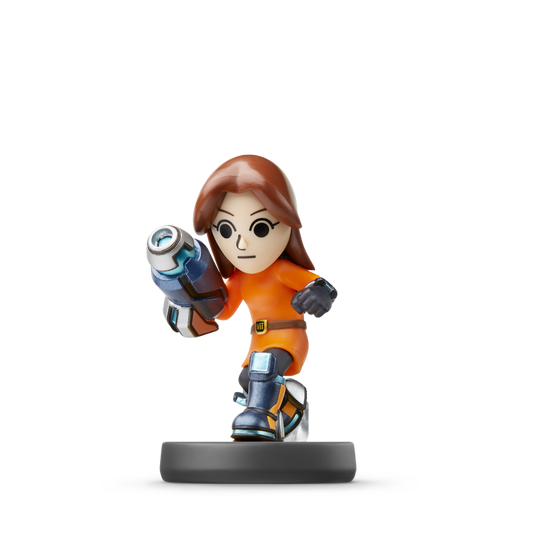 Mii Gunner Amiibo Super Smash Bros Series Nintendo Amiibo collectible figure featuring Mii Gunner from the Super Smash Bros series NFC compatible character toy for Switch Wii U and 3DS games