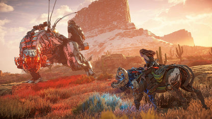 Horizon Zero Dawn Remastered PS5 game featuring open-world action RPG combat, enhanced graphics, and an epic post-apocalyptic sci-fi adventure gameplay
