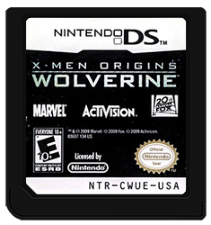 X-Men Origins: Wolverine cartridge for Nintendo DS (DS) action adventure video game