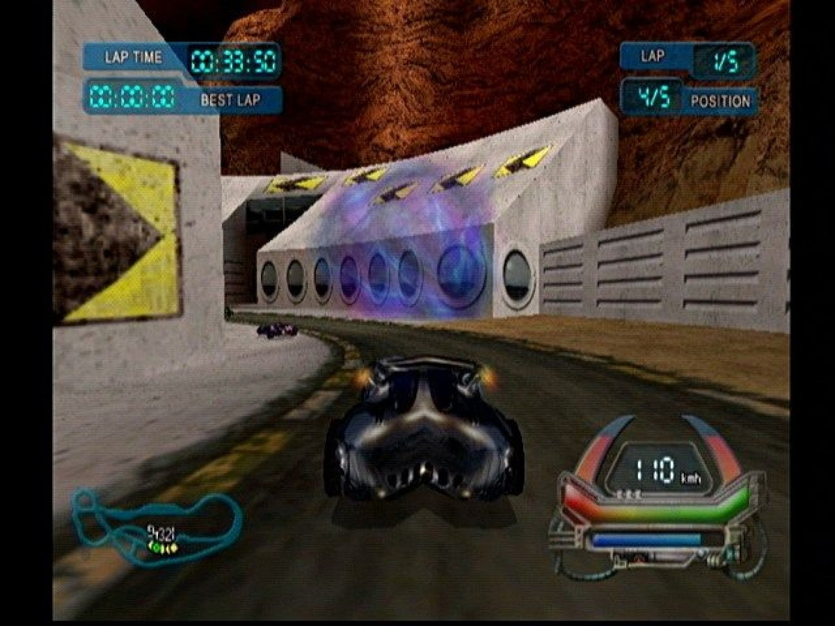 POD Speedzone Sega Dreamcast retro video game futuristic racing gameplay