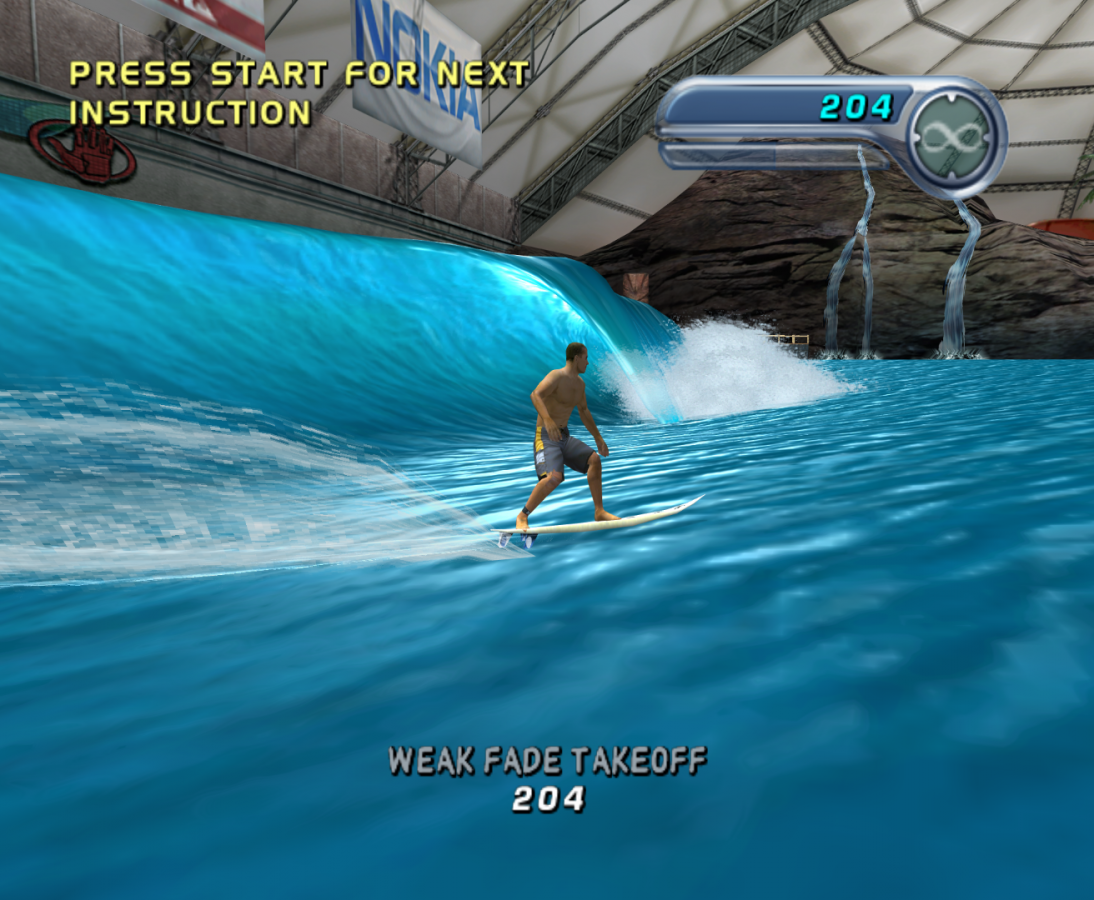 Kelly Slater's Pro Surfer gameplay for GameCube (GC) surfing sports video game 