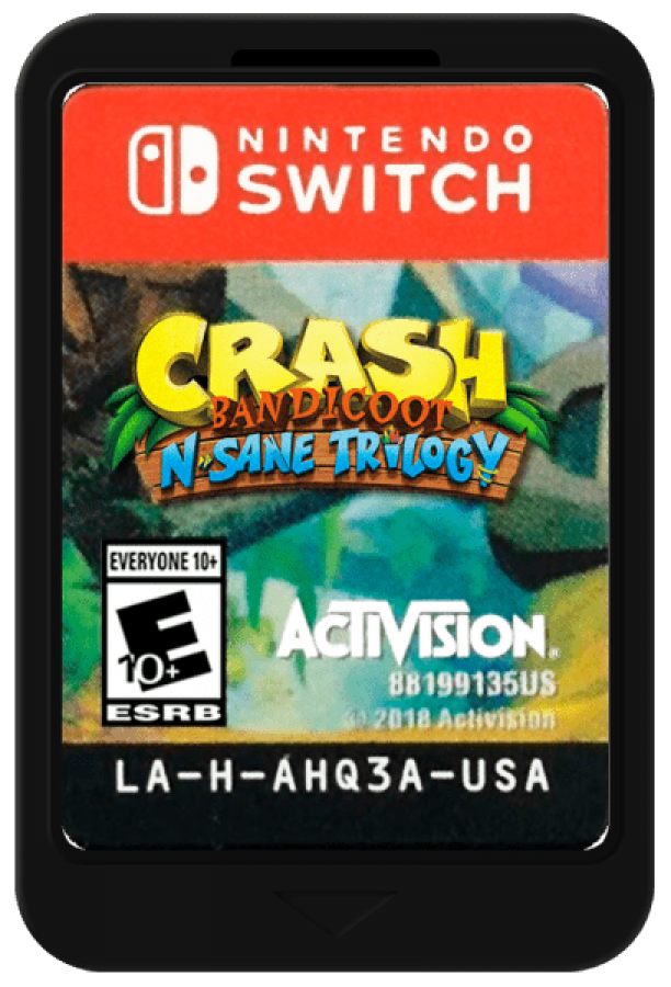 Crash Bandicoot N Sane Trilogy cartridge for Nintendo Switch (NS) video game