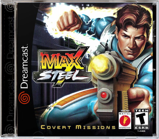 Max Steel Covert Missions Sega Dreamcast retro video game action adventure cover art