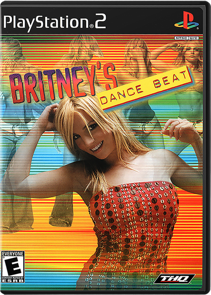 Britney’s Dance Beat for PlayStation 2 with rhythm-based pop music dance theme cover art