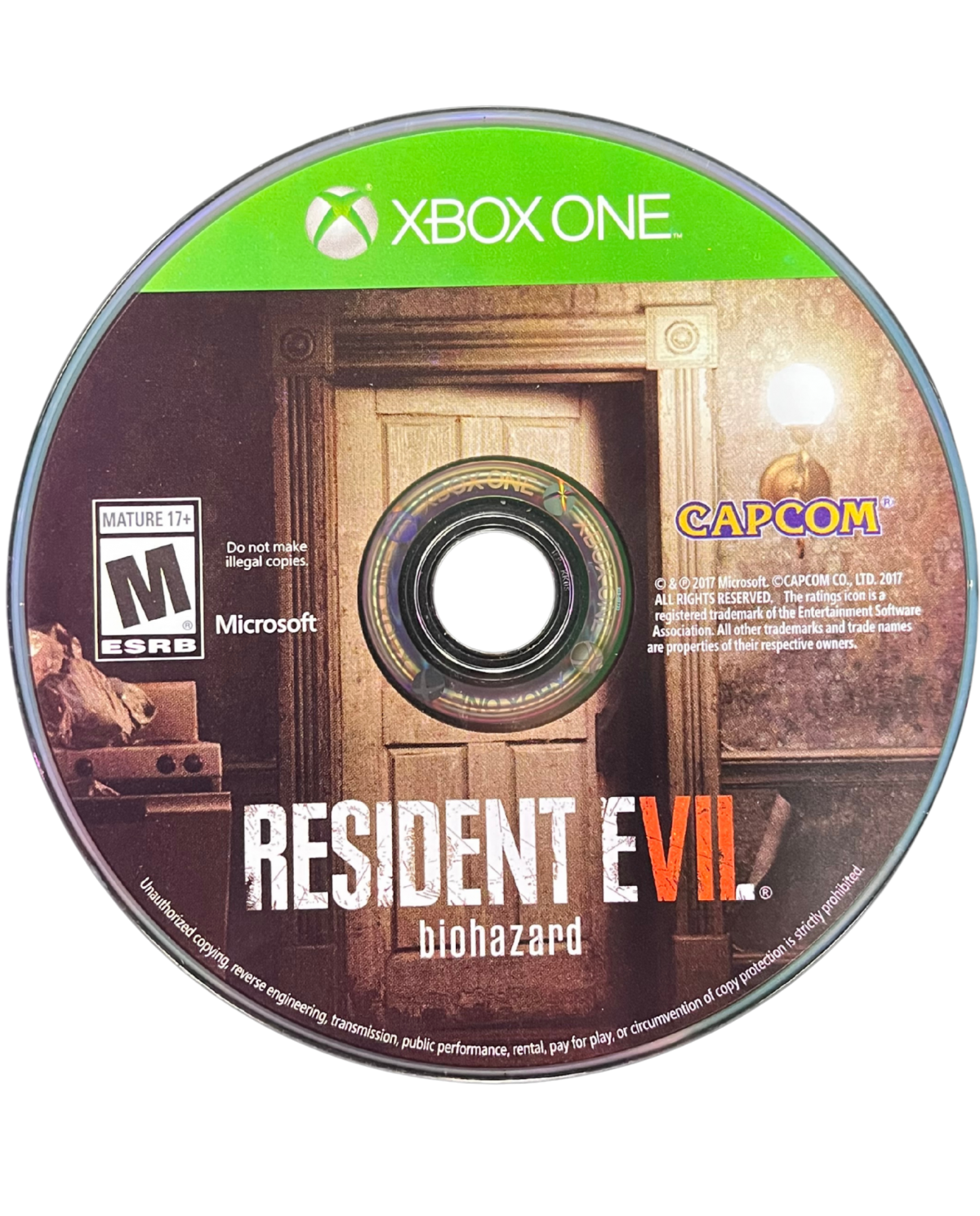Resident Evil 7 Biohazard Xbox One for retro video game enthusiasts featuring survival horror gameplay first person exploration tense atmosphere puzzle solving resource management terrifying enemy encounters immersive storytelling and collectible gaming appeal disc 