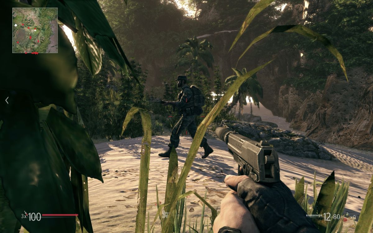 Sniper Ghost Warrior Platinum Hits Xbox 360 tactical first person shooter featuring realistic sniper mechanics open ended missions stealth gameplay long range ballistics and modern military combat by City Interactive gameplay