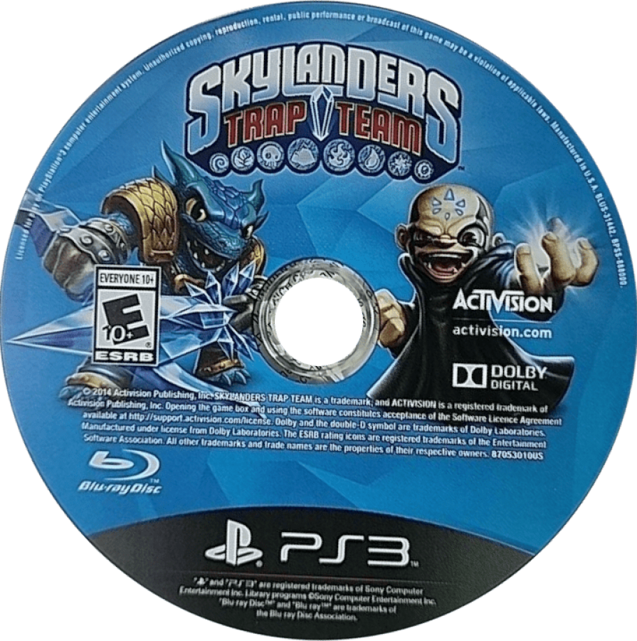 Skylanders Trap Team disc art for PlayStation 3 (PS3) video game