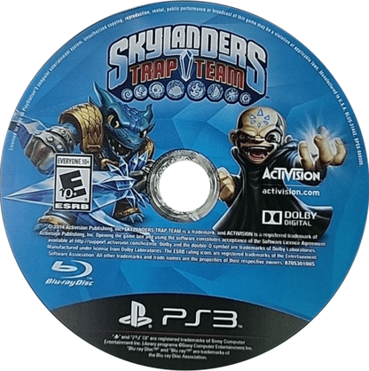 Skylanders Trap Team disc art for PlayStation 3 (PS3) video game