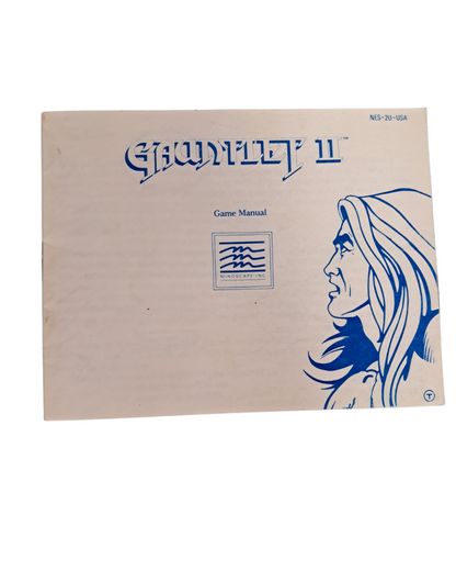 Gauntlet II for Nintendo Entertainment System dungeon crawler action game featuring Warrior Valkyrie Wizard and Elf characters maze exploration monster battles and cooperative multiplayer gameplay manual 