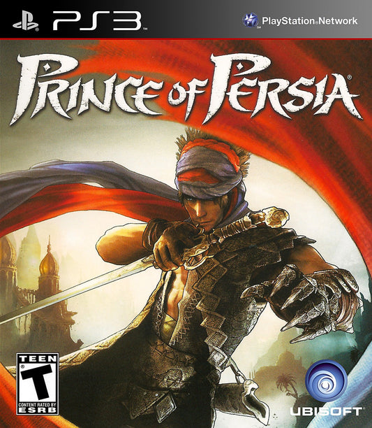 Prince of Persia PlayStation 3 PS3 action adventure video game featuring acrobatic platforming sword combat wall running time manipulation dangerous enemies mysterious environments puzzles exploration and classic PlayStation 3 PS3 gameplay collectible gaming appeal front cover art