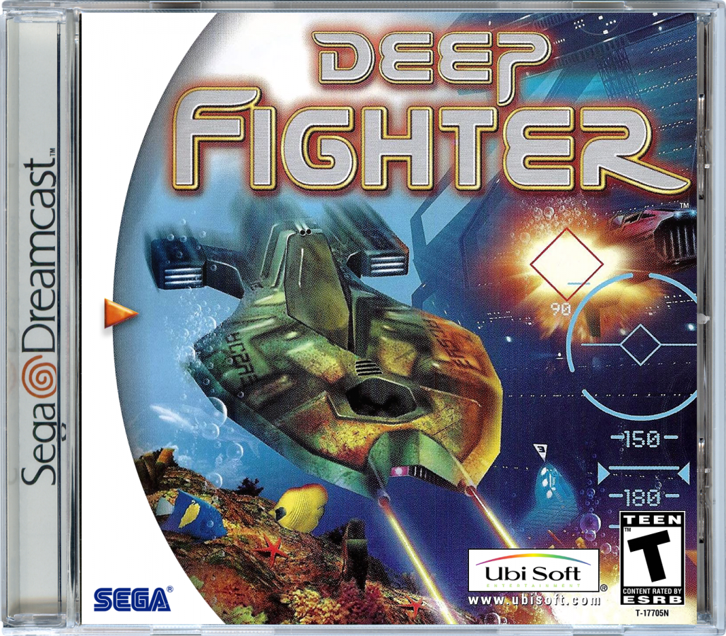 Deep Fighter Sega Dreamcast retro video game underwater action adventure cover art