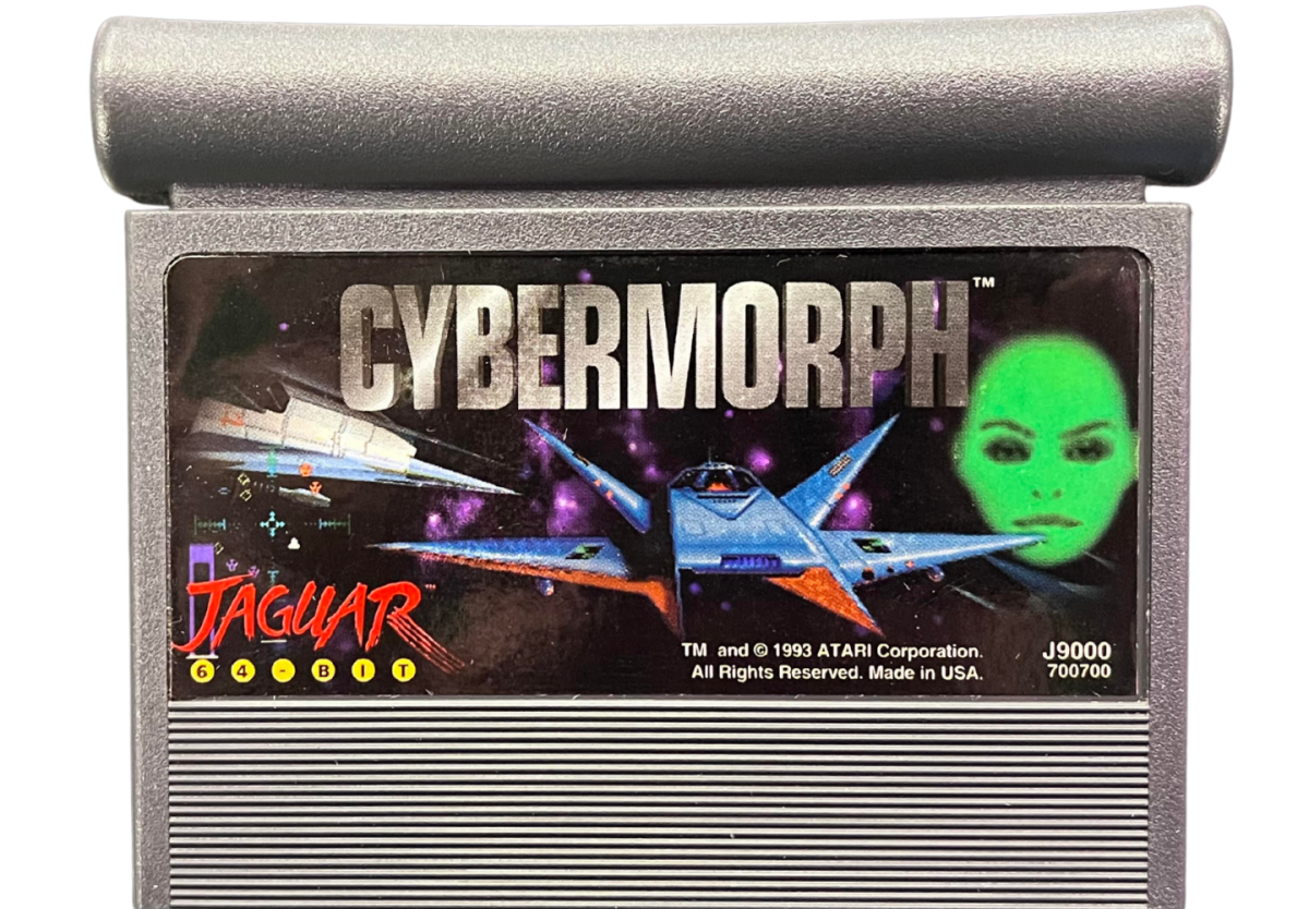 Atari Jaguar console system retro gaming hardware 64 bit system cartridge based gaming classic Atari console vintage gaming system home console Jaguar gaming system hardware cybermorph cart