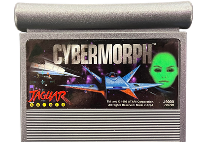 Atari Jaguar console system retro gaming hardware 64 bit system cartridge based gaming classic Atari console vintage gaming system home console Jaguar gaming system hardware cybermorph cart
