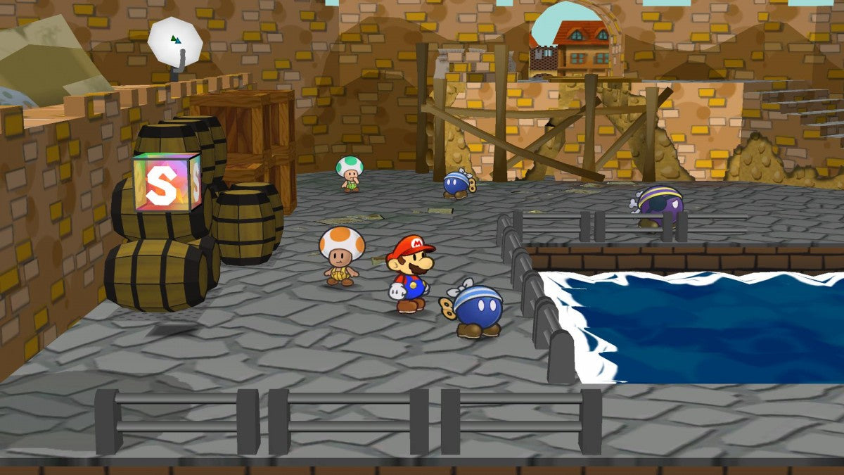 Paper Mario The Thousand-Year Door Player’s Choice Nintendo GameCube game featuring turn-based RPG gameplay with action commands character leveling story-driven adventure puzzle solving and collectible partners in the whimsical Paper Mario universe gameplay 