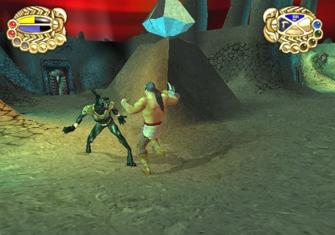 The Scorpion King Rise of the Akkadian PS2 PlayStation 2 action adventure hack and slash game retro video game gameplay