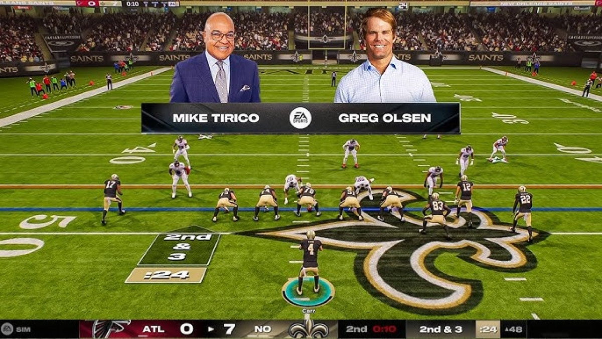 Madden NFL 25 gameplay for Playstation 5 (PS5) sports video game