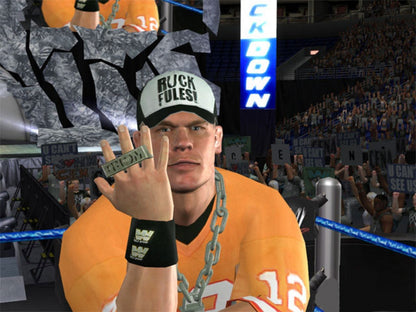 WWE Day of Reckoning 2 GameCube GC video game, professional wrestling, fighting simulation, multiplayer, sports entertainment, Nintendo GameCube title gameplay