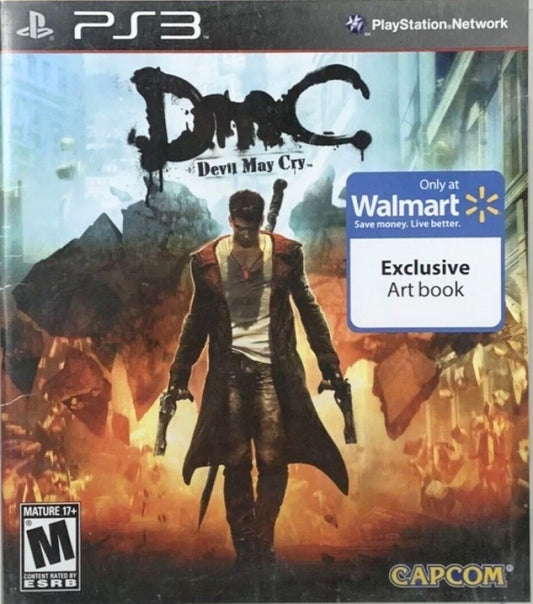 Devil May Cry Walmart Exclusive retro PlayStation 3 video game Devil May Cry action adventure hack and slash demon combat stylish gameplay supernatural battles console title PlayStation 3 release cover art