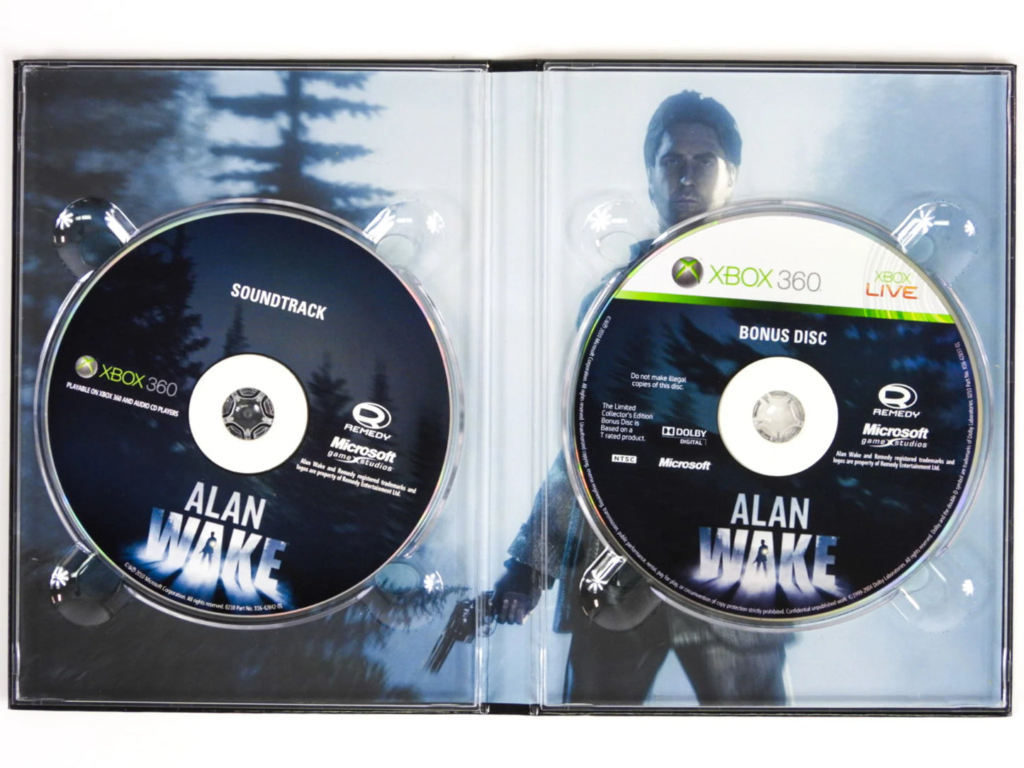 Alan Wake Limited Edition for Xbox 360 with special packaging and bonus collectible content sountrack and bonus disc