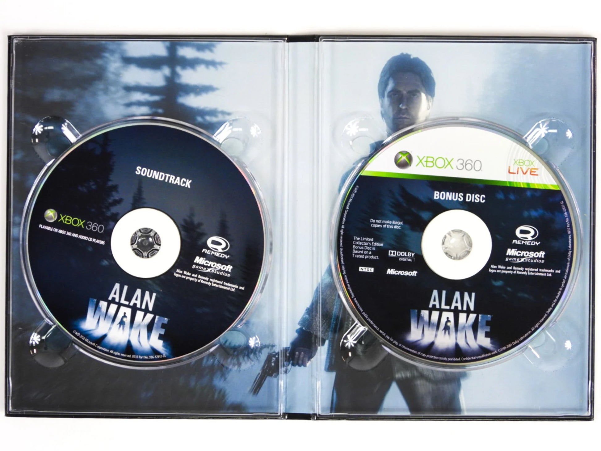 Alan Wake Limited Edition for Xbox 360 with special packaging and bonus collectible content sountrack and bonus disc