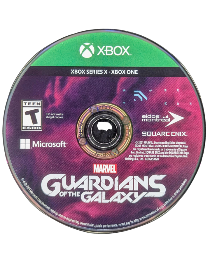 Marvel’s Guardians of the Galaxy Cosmic Deluxe Edition Xbox Series X video game, action adventure, superhero team gameplay, story-driven Marvel title disc