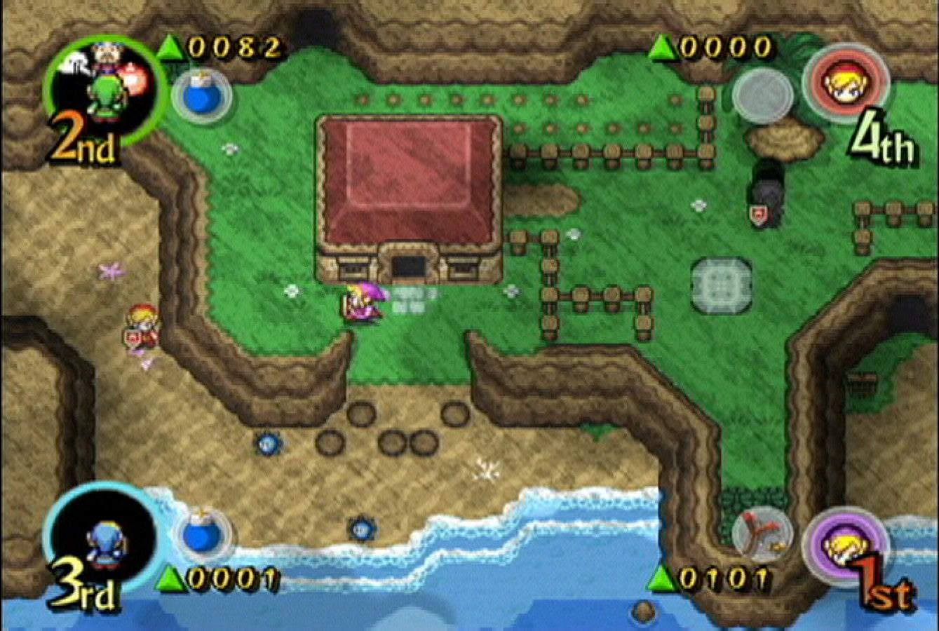 The Legend of Zelda Four Swords Adventures Player's Choice Nintendo GameCube GCN for retro video game enthusiasts featuring cooperative action adventure gameplay multiplayer dungeon exploration classic Zelda puzzles Link teamwork iconic fantasy quests and collectible gaming appeal gameplay 