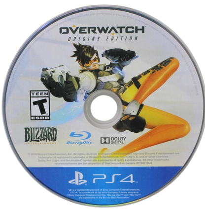 Overwatch [Origins Edition] – PlayStation 4 (PS4) video game disc, team-based first-person shooter