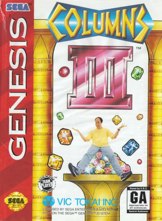 Columns III: Revenge of Columns cover art for Sega Genesis (GEN) video game