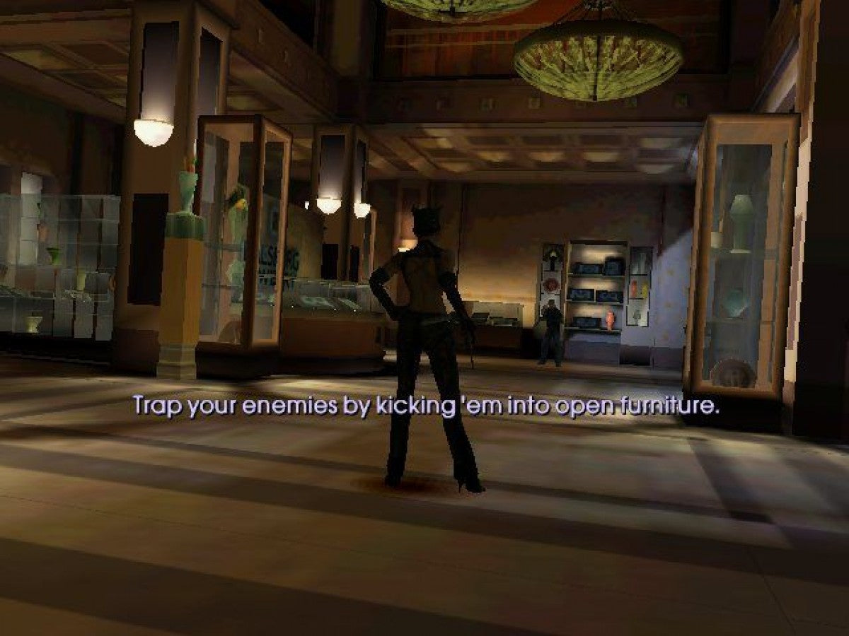 Catwoman for PlayStation 2 with superhero action-adventure and stealth gameplay theme gamepay