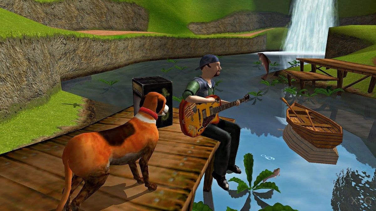 Dog’s Life PlayStation 2 PS2 video game, action adventure platformer, dog-themed exploration and mini-games, classic console title gameplay screenshot