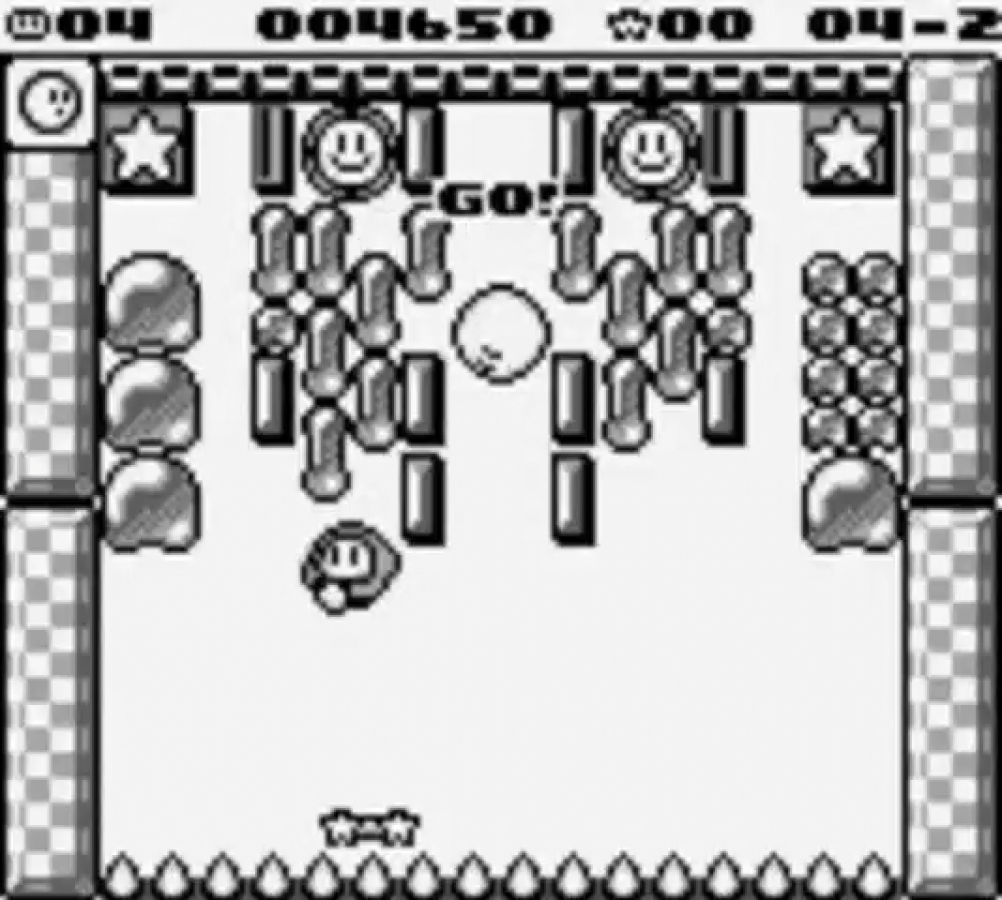Kirby's Block Ball gameplay for Game Boy (GB) video game