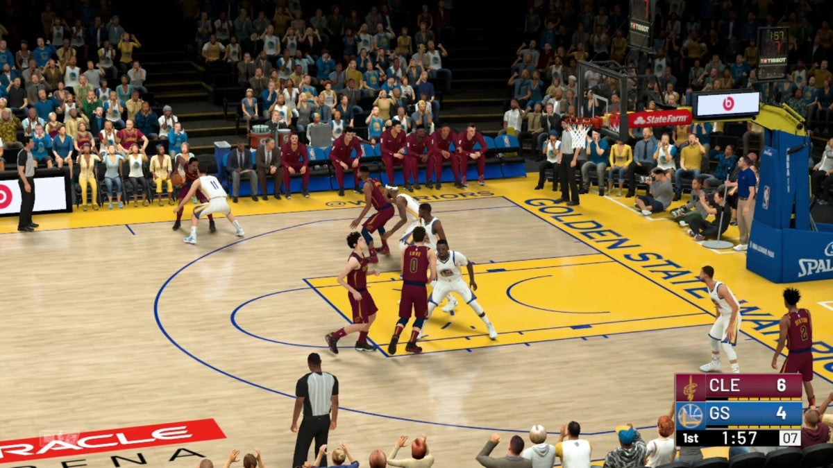 NBA 2K19 gameplay image for Nintendo Switch (NS) basketball video game