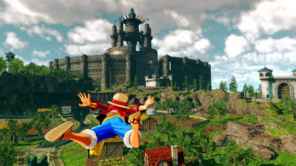 One Piece World Seeker PlayStation 4 game featuring open-world action-adventure gameplay based on the popular anime series screenshot