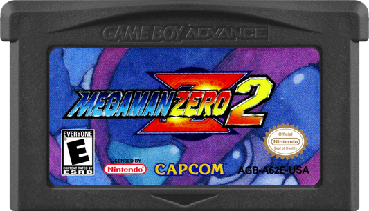 Mega Man Zero 2 game cartridge for Game Boy Advance (GBA) video game