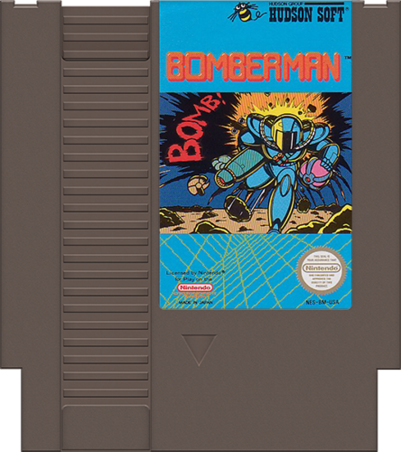 Bomberman cartridge for Nintendo Entertainment System (NES) retro video game