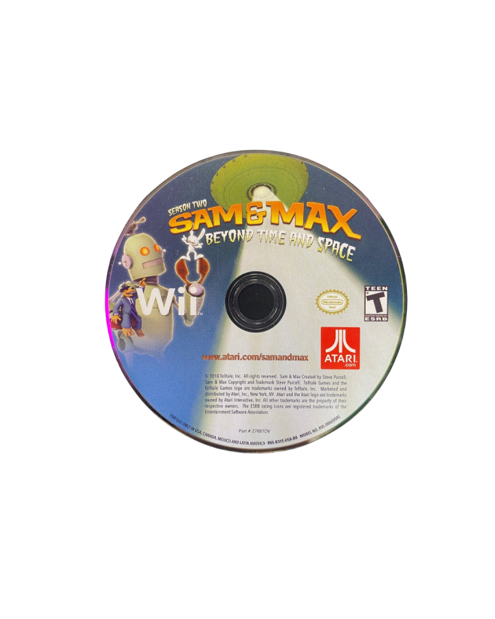 Sam & Max: Season Two - Beyond Time and Space disc art for Nintendo Wii (Wii) video game