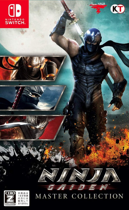 Ninja Gaiden Master Collection Japan Import Nintendo Switch NS for video game enthusiasts featuring fast paced action gameplay intense ninja combat challenging enemies powerful weapons acrobatic moves multiple classic Ninja Gaiden titles Japanese import edition high difficulty and collectible gaming appeal front cover art