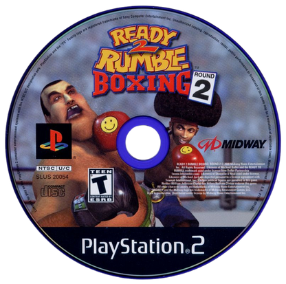 Ready 2 Rumble Boxing: Round 2 – PlayStation 2 (PS2) video game disc, arcade-style boxing sports game.