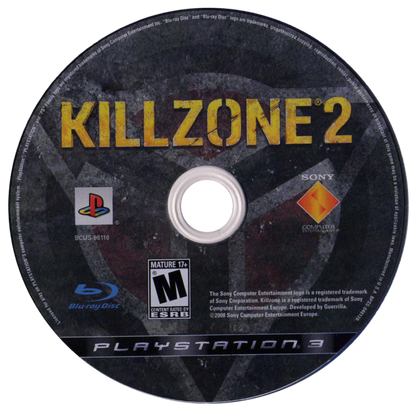 Killzone 2 disc for PlayStation 3 PS3 video game