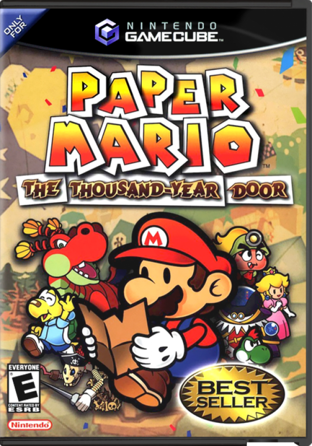 Paper Mario: The Thousand-Year Door – GameCube (GC) Front Cover Art for this GameCube Video Game