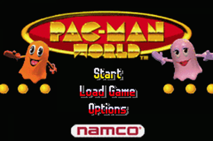  Pac-Man World – Game Boy Advance (GBA) Title Screen Art imagery