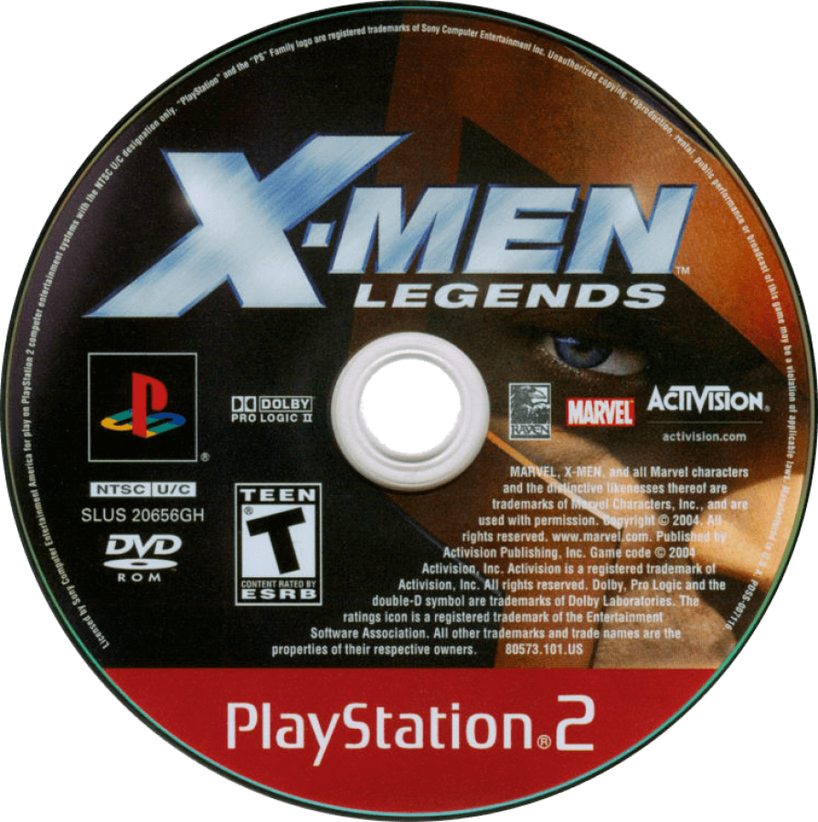 X-Men Legends Greatest Hits PlayStation 2 PS2 retro video game action RPG disc (2004)
