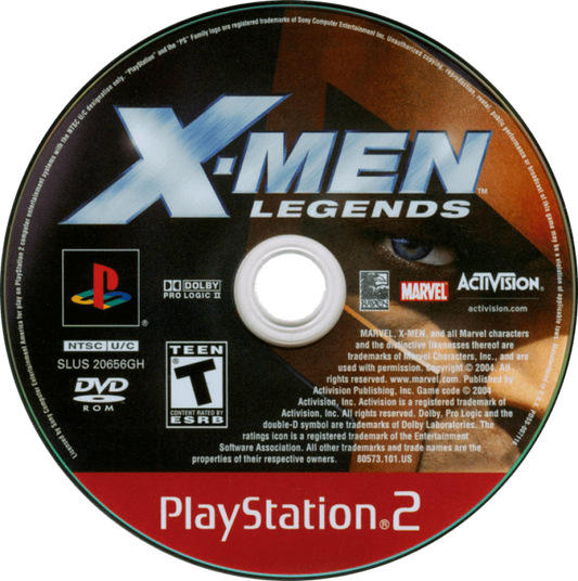 X-Men Legends Greatest Hits PlayStation 2 PS2 retro video game action RPG disc (2004)