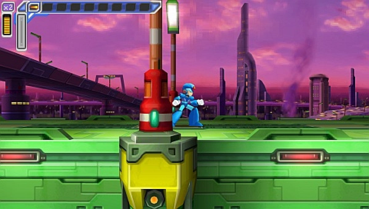 Mega Man Dual Pack PlayStation Portable PSP for action platforming video game fans featuring Mega Man classic side scrolling gameplay robot enemies challenging stages powerful weapons boss battles power ups and two Mega Man games in one portable collection collectible gaming appeal gameplay