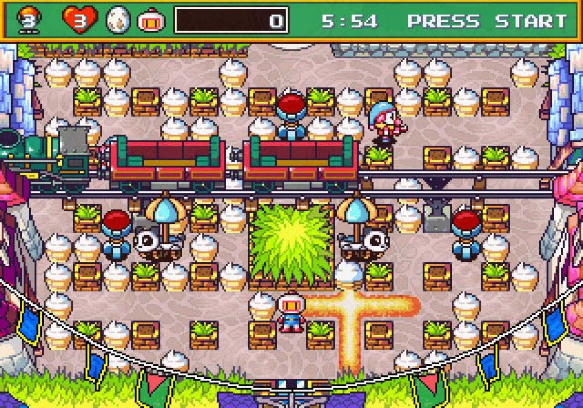 Saturn Bomberman Sega Saturn multiplayer party game classic Bomberman arcade action maze battles bomb placement strategy Hudson Soft cooperative and versus modes retro gaming Sega Saturn software video game title gameplay