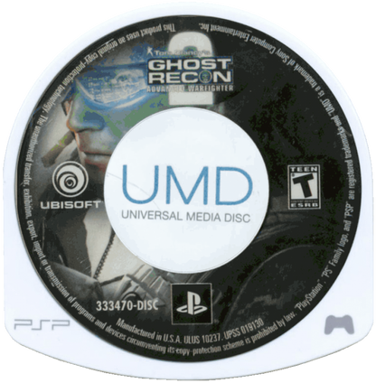 Tom Clancy's Ghost Recon: Advanced Warfighter 2 – disc for PlayStation Portable (PSP) tactical shooter game