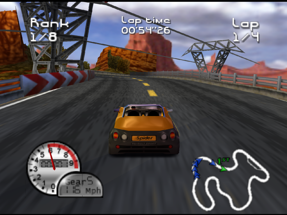 Roadsters Nintendo 64 N64 for arcade racing video game fans featuring high speed sports cars colorful tracks challenging race events vehicle customization drifting power ups multiplayer competition and fast paced classic Nintendo 64 racing gameplay collectible gaming appeal gameplay