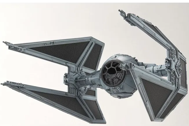 TIE Interceptor Star Wars 1 72 scale plastic model kit Bandai Hobby buildable Galactic Empire spacecraft detailed snap fit display vehicle collectible movie starship toy for fans