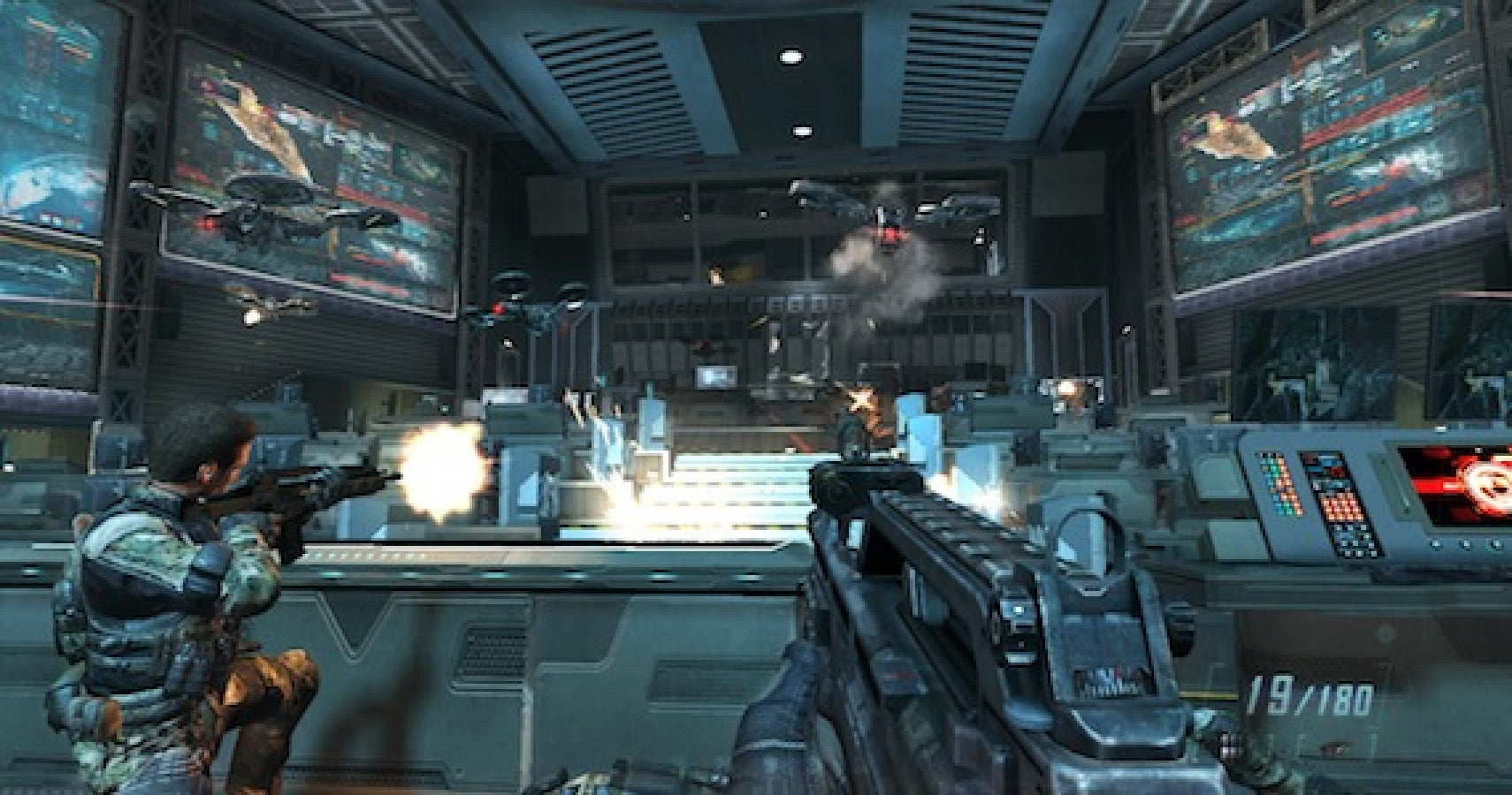 Call of Duty Black Ops II gameplay for Nintendo Wii U (Wii U) first-person shooter video game. 